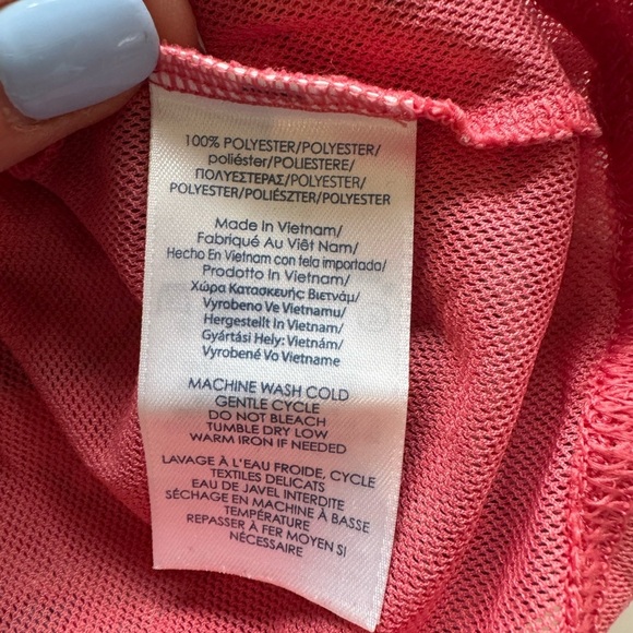 CHAPS Denim Paisley Ruffle XL Boho Lace-Up Blouse Romantic Western Festival G15 - Picture 9 of 10